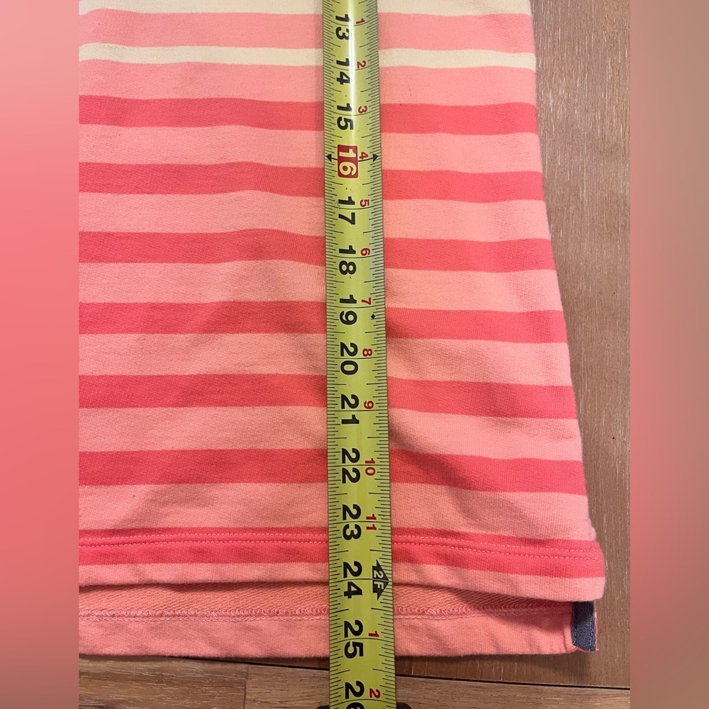 L.L Bean Cotton Rugby Striped Pullover Sweatshirt 501241 Women's Blue/Pink Small - Picture 11 of 12